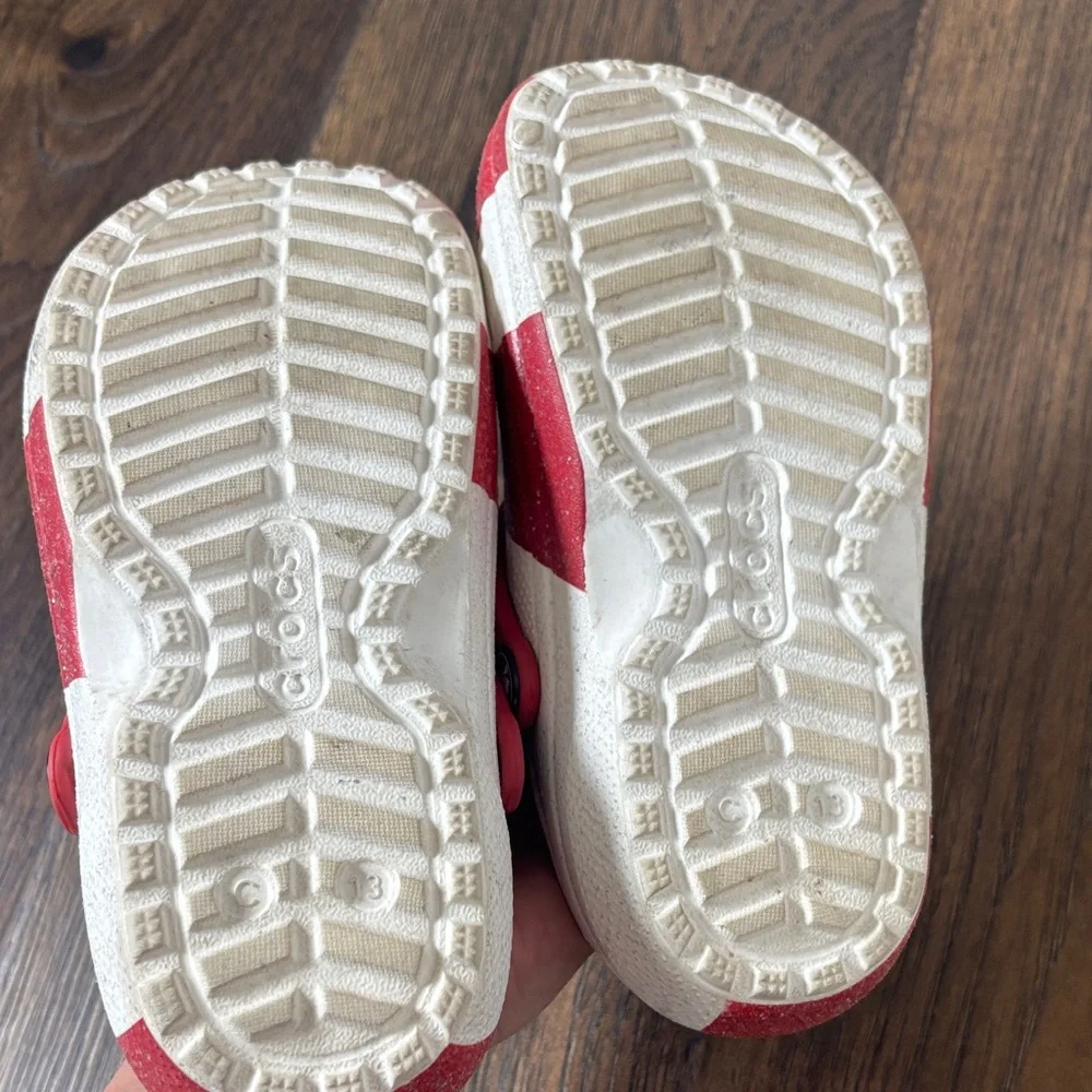 Crocs Kids Red and White Clogs
